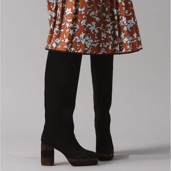 Tory Burch Platform Block Heel Tall Boot - Picture 8 of 11